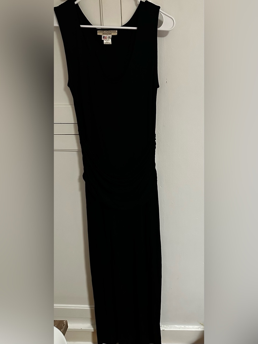 Boston Proper Black Sleeveless Maxi Dress